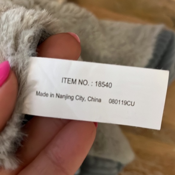 Elephant Lovey Security Blanket Gray Baby Stuffed Animal - Picture 6 of 7